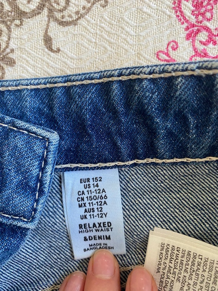 Kadın Mavi Rahat Kesim Denim Şort - Görsel 2