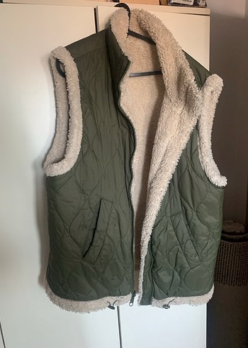 Peluş yelek zara yelek kürk - Görsel 3