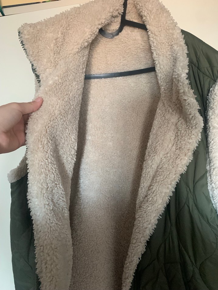 Peluş yelek zara yelek kürk - Görsel 2