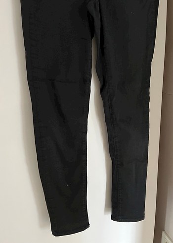 Oxxo Siyah Jean Kot Pantolon. Alice Ultra High Rise - Görsel 4