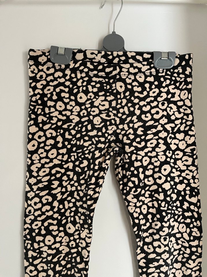 H&M Leopar Desenli Kız Çocuk Taytı - Görsel 2