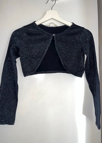 H&M Kız çocuk parıltılı kumaş hırka - Görsel 2