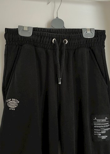 Pull&Bear Siyah Kargo Eşofman - Pantolon - Görsel 3