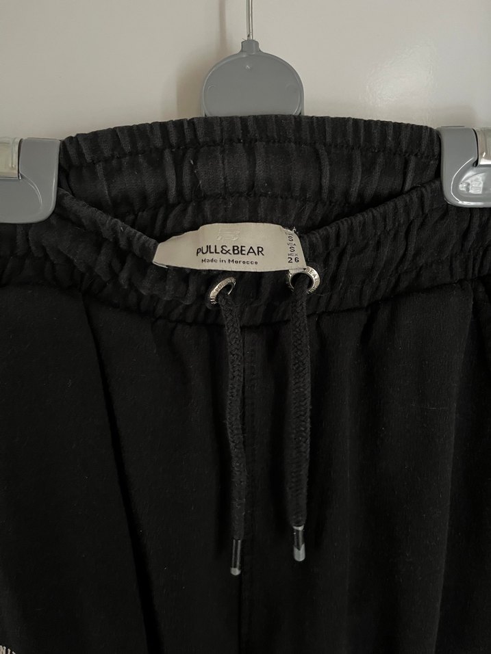 Pull&Bear Siyah Kargo Eşofman - Pantolon - Görsel 5
