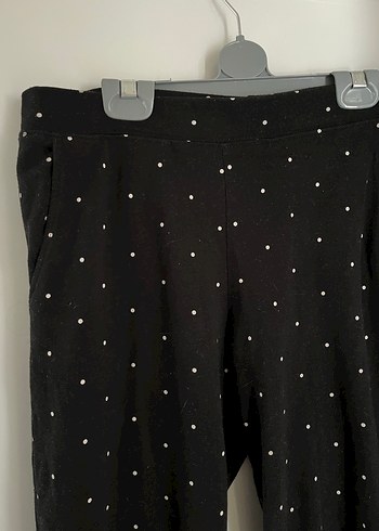 H&M Siyah Benekli Eşofman Altı - Görsel 5