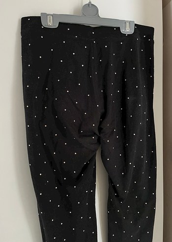 H&M Siyah Benekli Eşofman Altı - Görsel 4