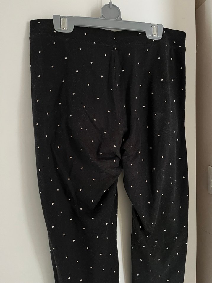 H&M Siyah Benekli Eşofman Altı - Görsel 4