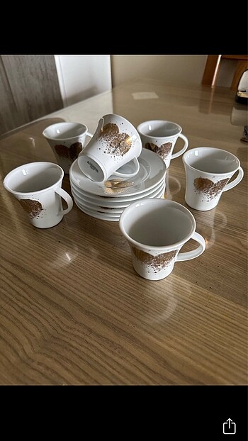 Güral Porselen Güral porselen kahve fincan takımı sıfır