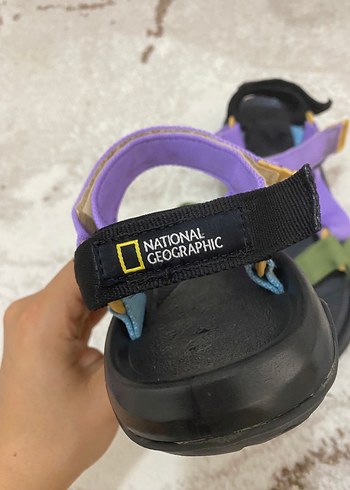 Mor ve Yeşil Kadın Spor Sandalet - Görsel 2