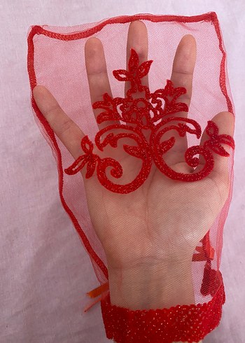 Kına duvağı kona eldiveni ve sağdıç kurdelesi - Görsel 3