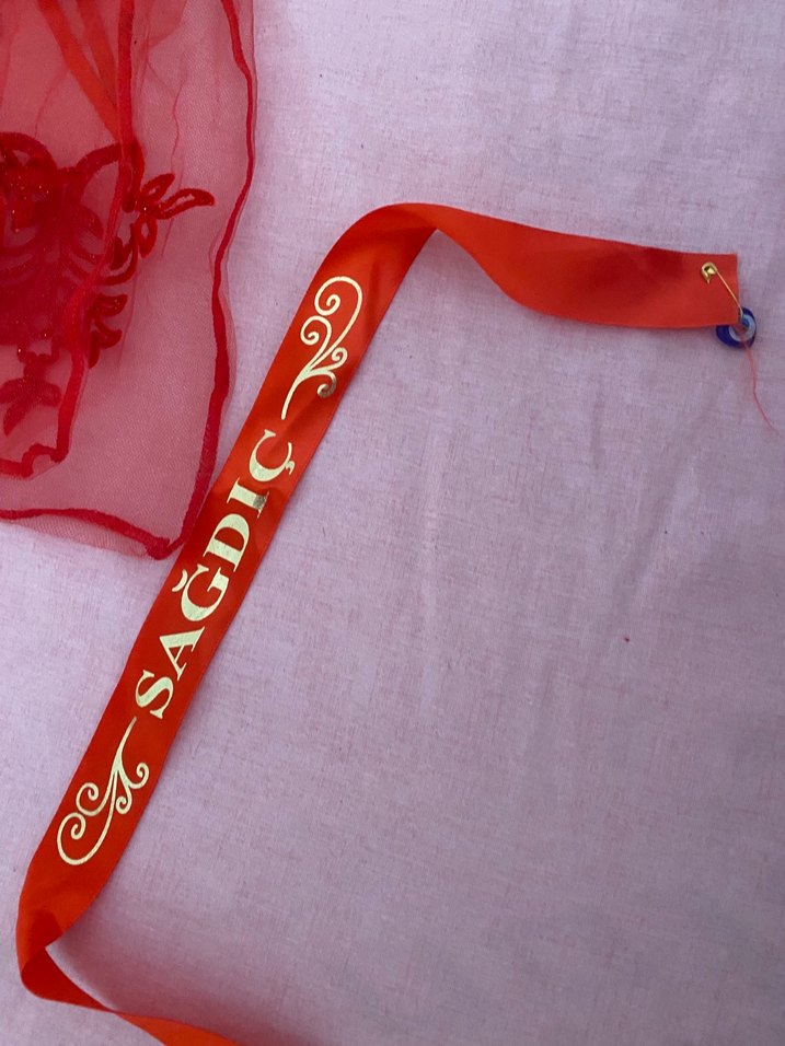 Kına duvağı kona eldiveni ve sağdıç kurdelesi - Görsel 4