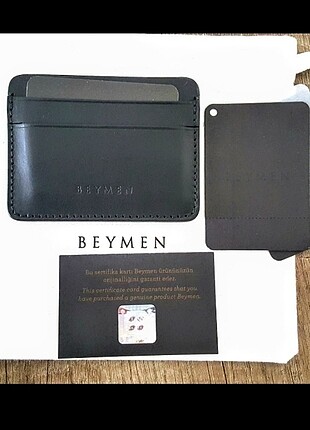 BEYMEN SIYAH DERİ KARTLIK