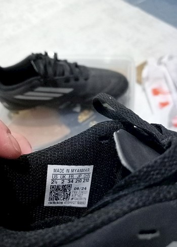 tek ebat Beden Siyah Erkek Spor Ayakkabı Velcro Bantlı