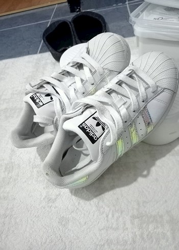 Adidas Beyaz Adidas Bağcıklı Spor Ayakkabı