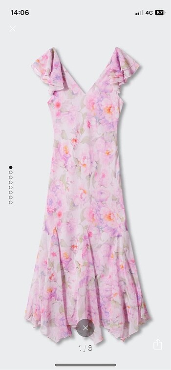 Mango midi elbise