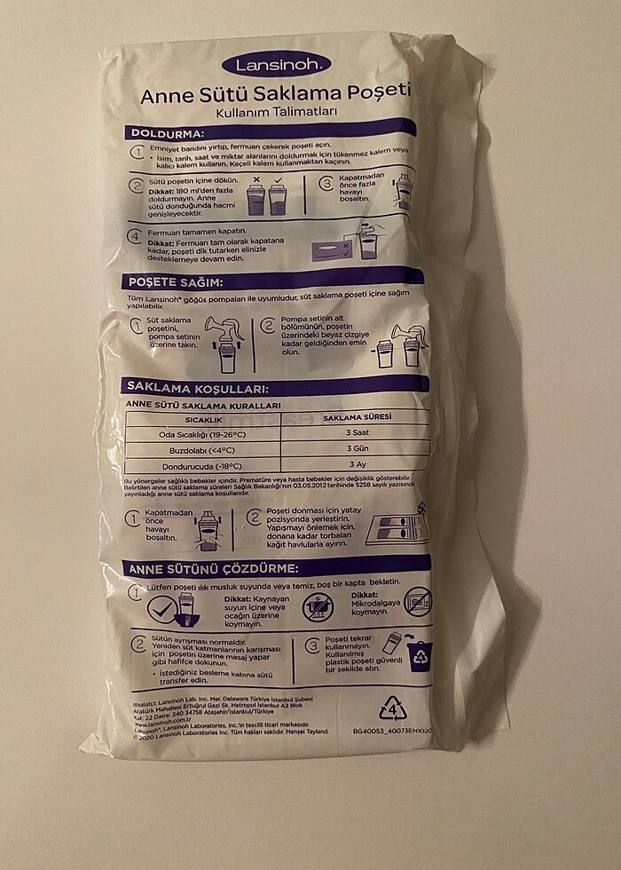 Süt saklama poşeti - Görsel 2