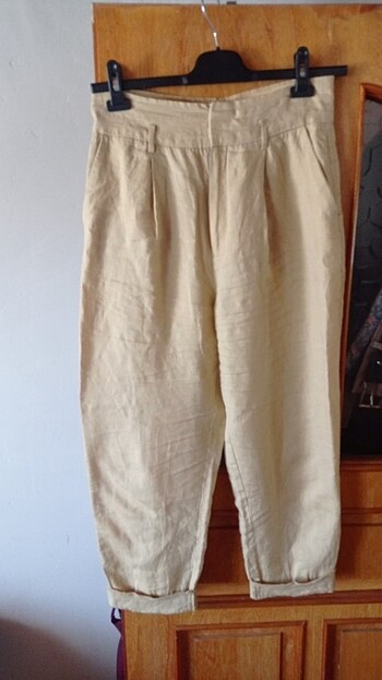 Mango Keten pantolon 