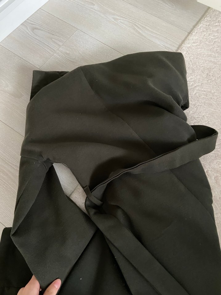 Haki Yeşili Kadın Kaban - Görsel 5