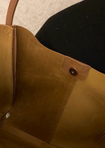 Kadın Kahverengi Deri Omuz Çantası - Görsel 4