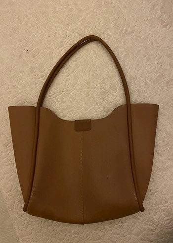 Kadın Kahverengi Deri Omuz Çantası - Görsel 2