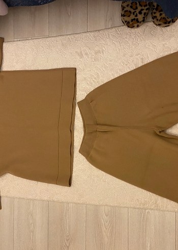 Taba rengi triko takım - Görsel 5