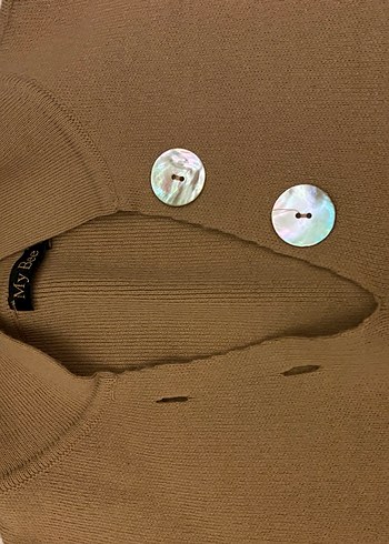 Taba rengi triko takım - Görsel 3