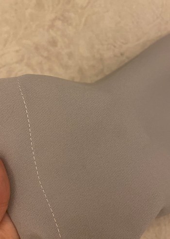 gri palazzo pantolon - Görsel 2