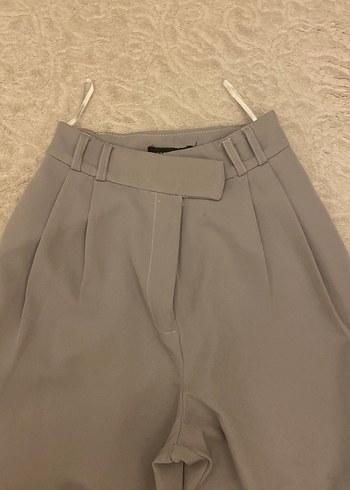 gri palazzo pantolon - Görsel 3