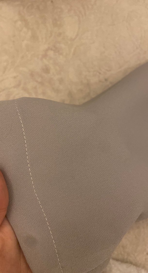 gri palazzo pantolon - Görsel 2