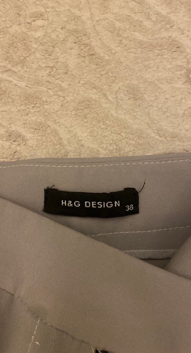 gri palazzo pantolon - Görsel 4