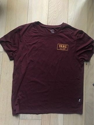 m Beden bordo Renk VANS TİŞÖRT