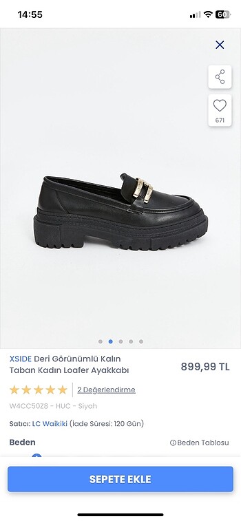 LC Waikiki LcWaikiki kadın loafer