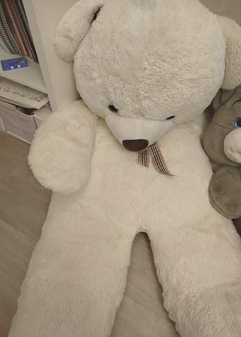 Beyaz Peluş Ayı Oyuncak - Görsel 5