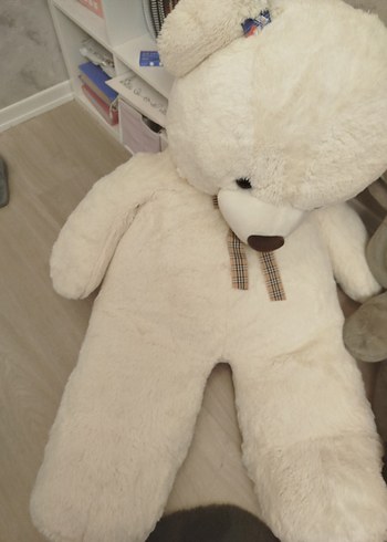 Beyaz Peluş Ayı Oyuncak - Görsel 4