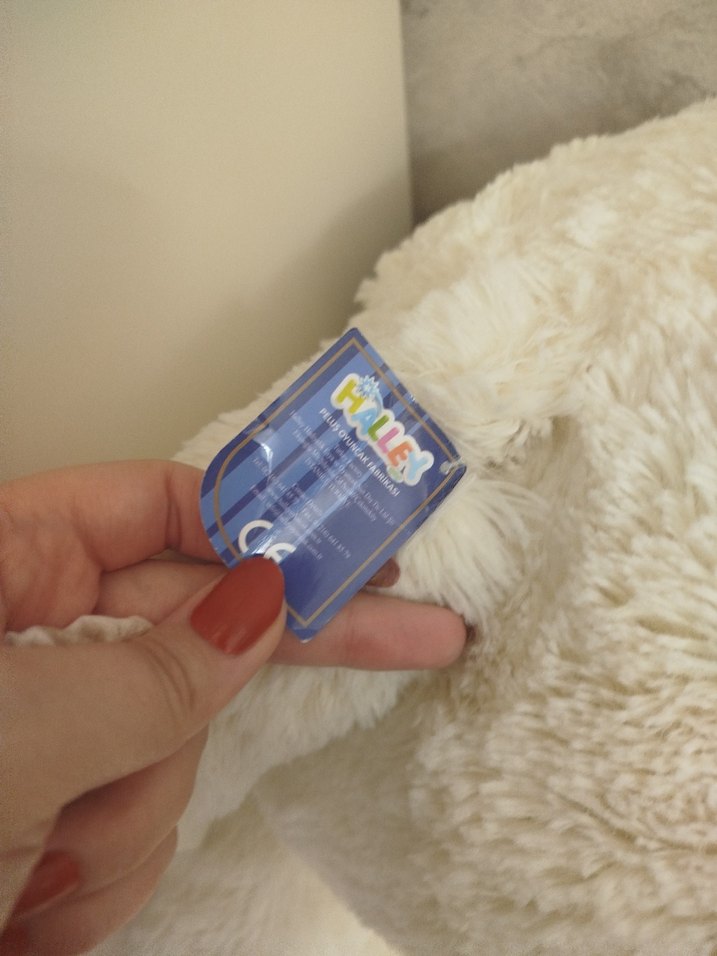 Beyaz Peluş Ayı Oyuncak - Görsel 2