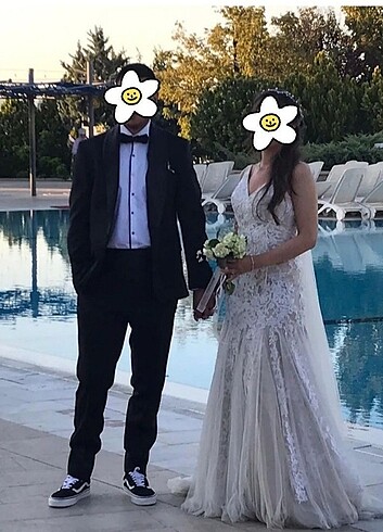 38 Beden Oleg Cassini Yarım Balık Gelinlik