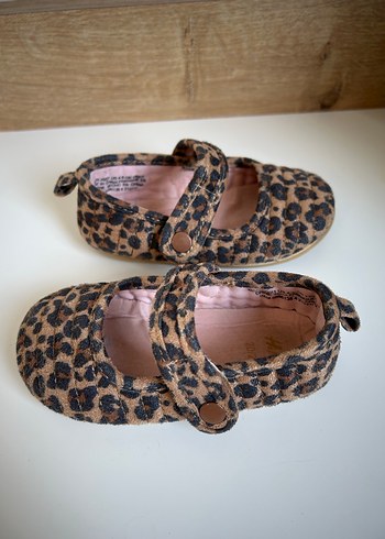 HM Kız Çocuk Leopar Desenli Bantlı Babet - Görsel 2