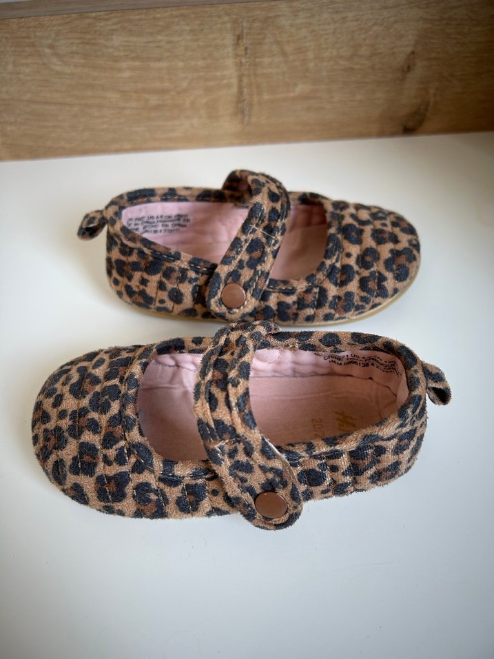 HM Kız Çocuk Leopar Desenli Bantlı Babet - Görsel 2