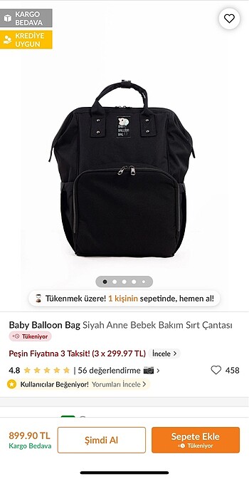 Anne bebek çantası