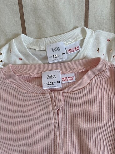 1 Yaş Beden çeşitli Renk Zara 2?li tulum