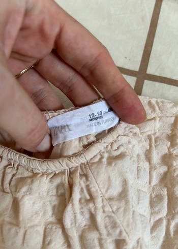 12-18 Ay Beden ten rengi Renk Zara Kız Çocuk Elbise