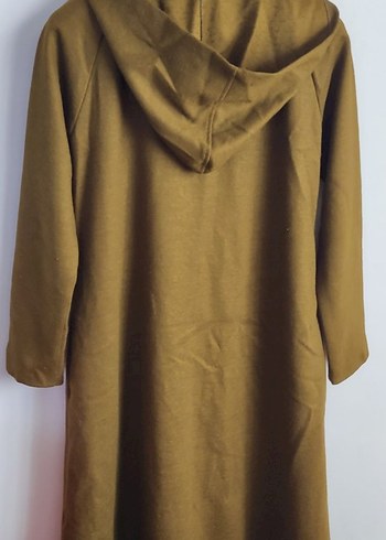 Haki Uzun Düğmeli Kaşe Kaban - Görsel 3