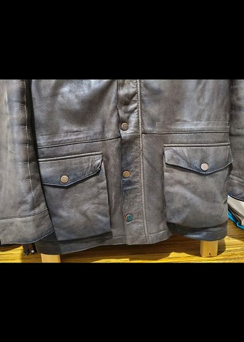 SARAR Kahverengi Deri Erkek Ceket - Görsel 5