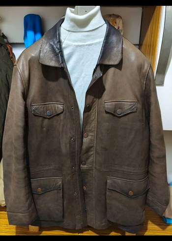 SARAR Kahverengi Deri Erkek Ceket - Görsel 2