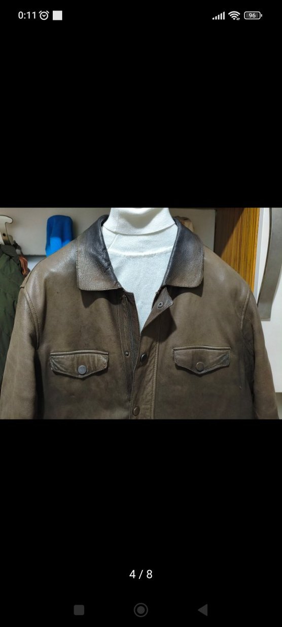 SARAR Kahverengi Deri Erkek Ceket - Görsel 4