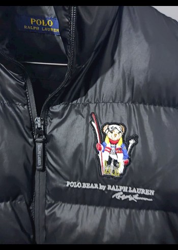 Polo Ralph Erkek Siyah Şişme Yelek Yüksek Yakalı - Görsel 3