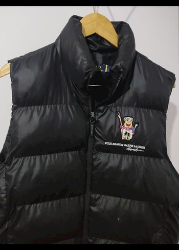 Polo Ralph Erkek Siyah Şişme Yelek Yüksek Yakalı - Görsel 5