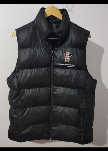 Polo Ralph Erkek Siyah Şişme Yelek Yüksek Yakalı - Görsel 2