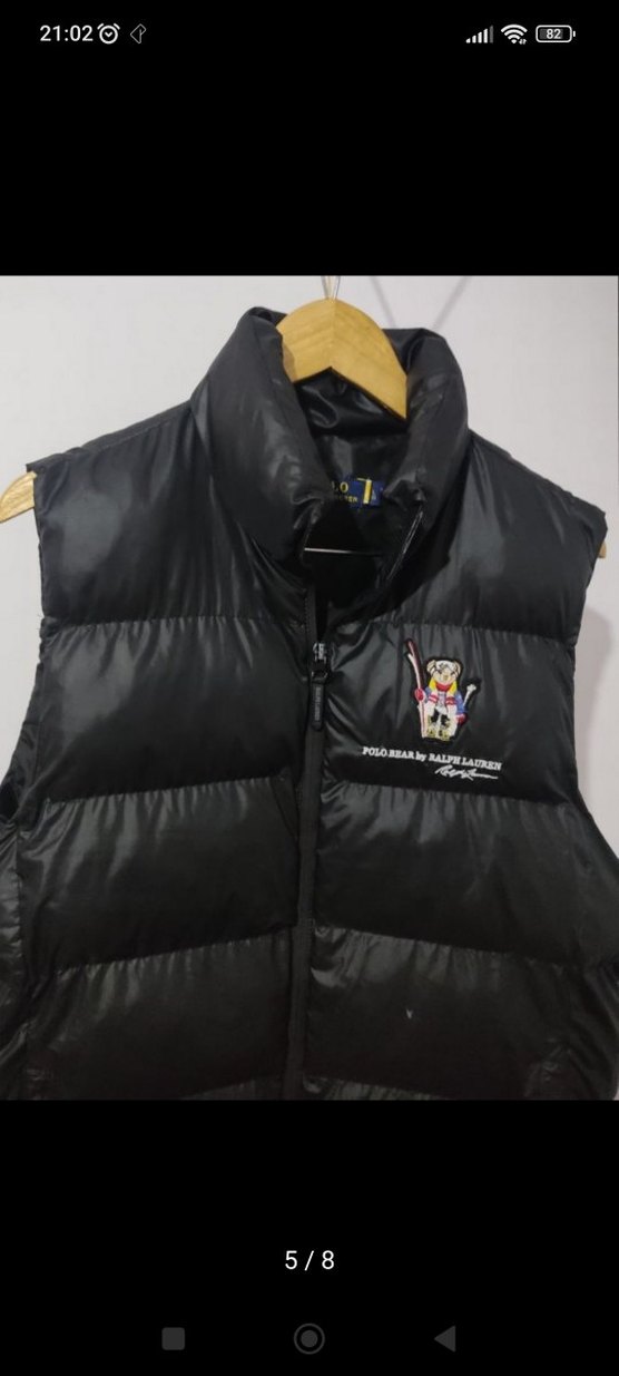 Polo Ralph Erkek Siyah Şişme Yelek Yüksek Yakalı - Görsel 5