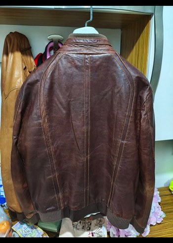 Desa Kahverengi Deri Biker Ceket - Görsel 3